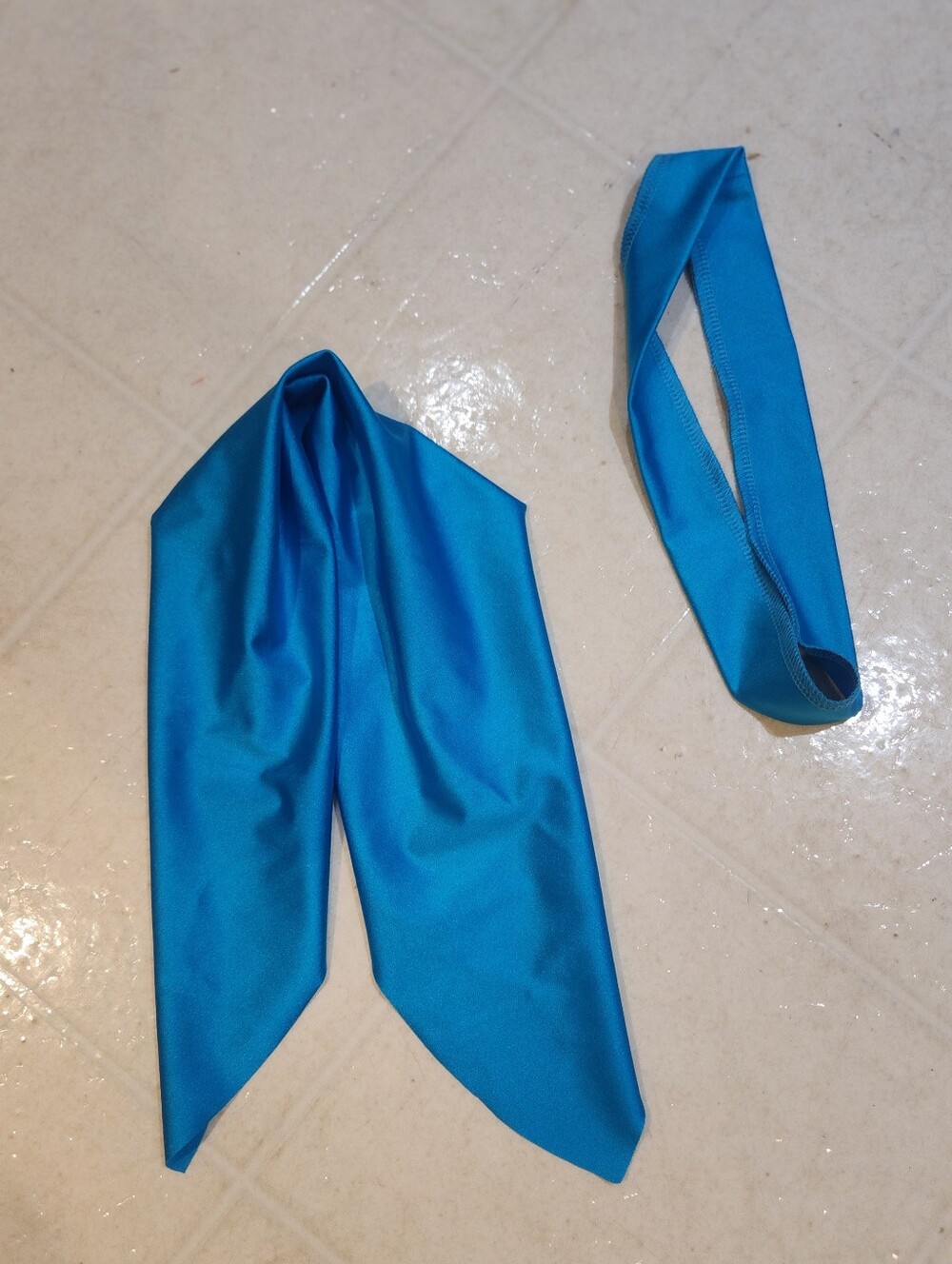 Scarf And Hatband Accessories From Weissman 17862 Dance Costume Turquoise Cowboy